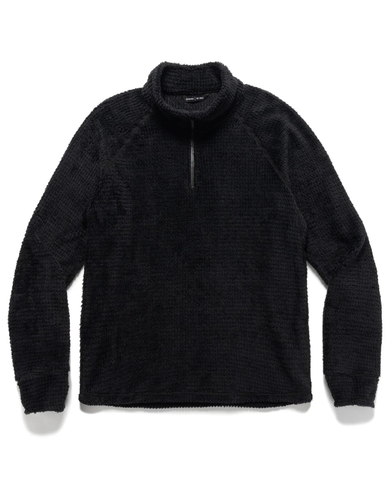 Ascent Zip Neck-Polartec® Alpha® Direct Poly Fleece Black