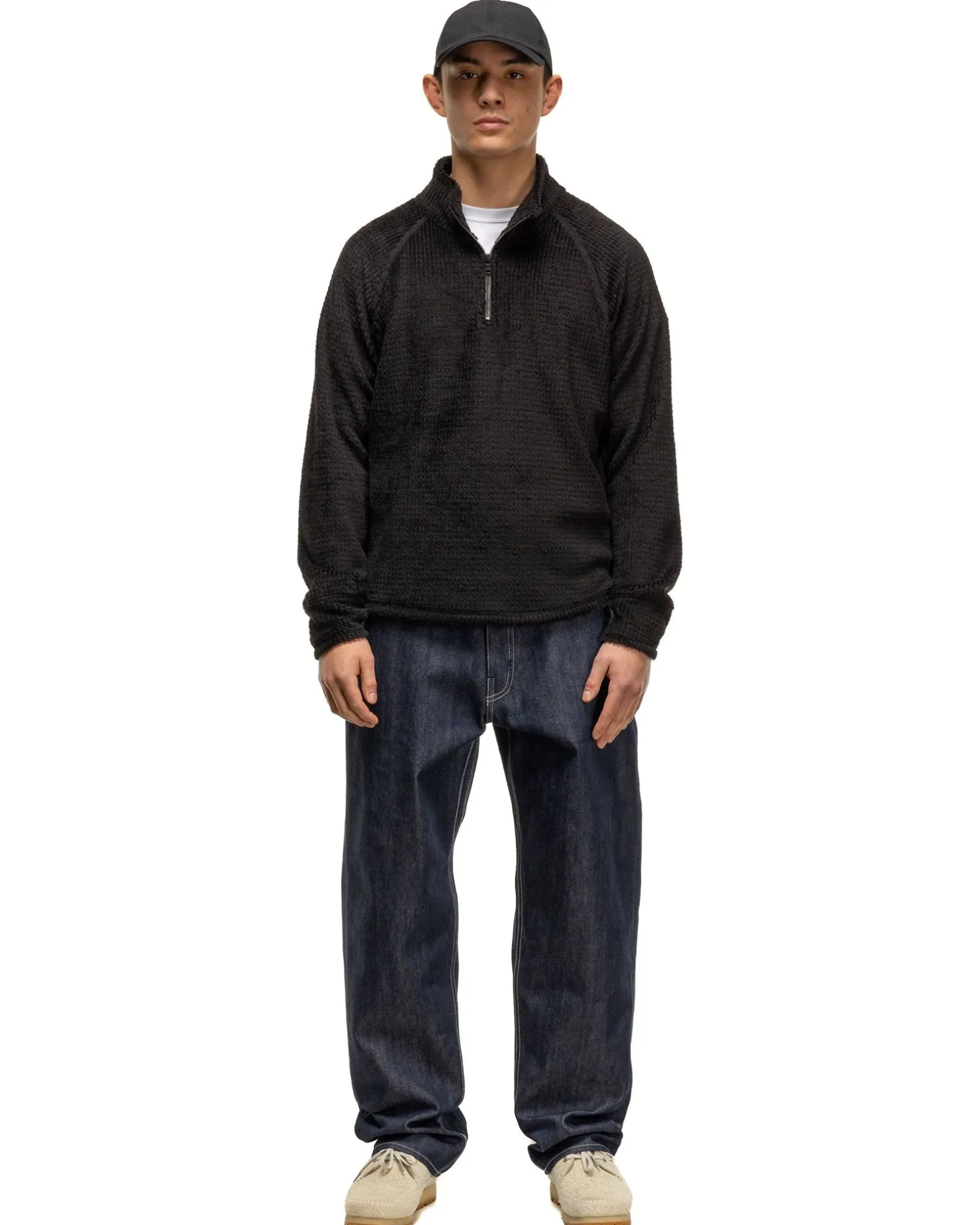 Ascent Zip Neck-Polartec® Alpha® Direct Poly Fleece Black