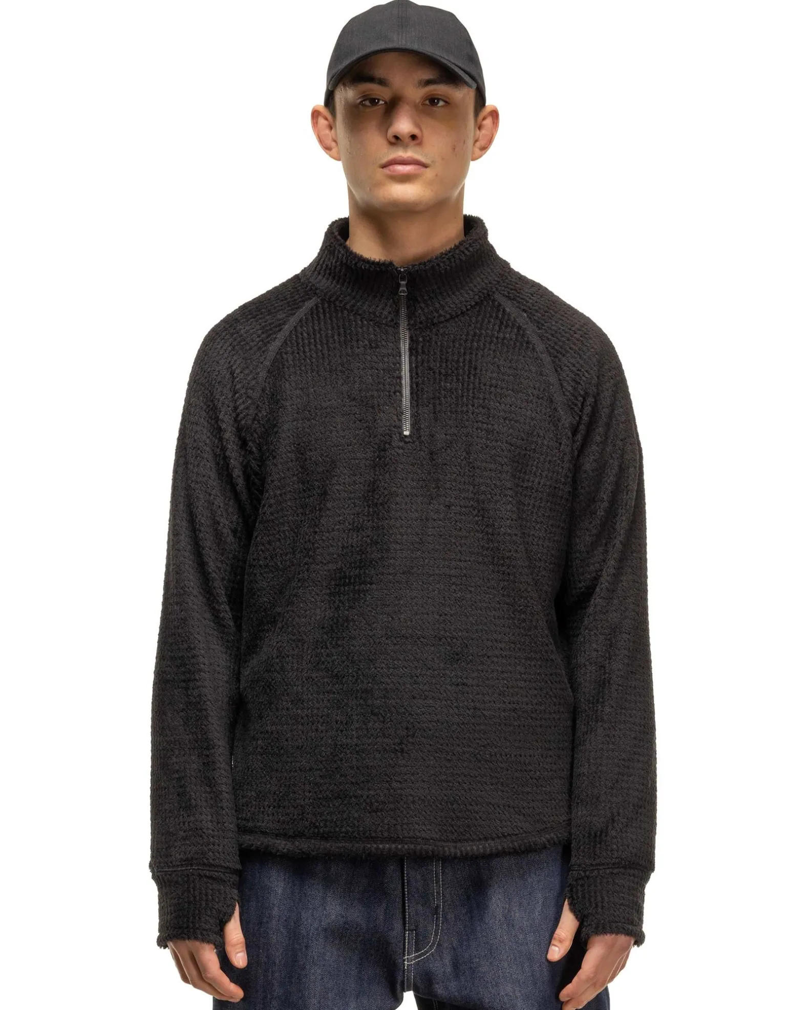Ascent Zip Neck-Polartec® Alpha® Direct Poly Fleece Black