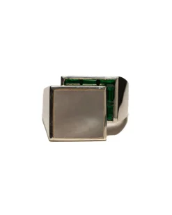 Barrington Signet Silver 925/Mother Of Pearl/Topaz