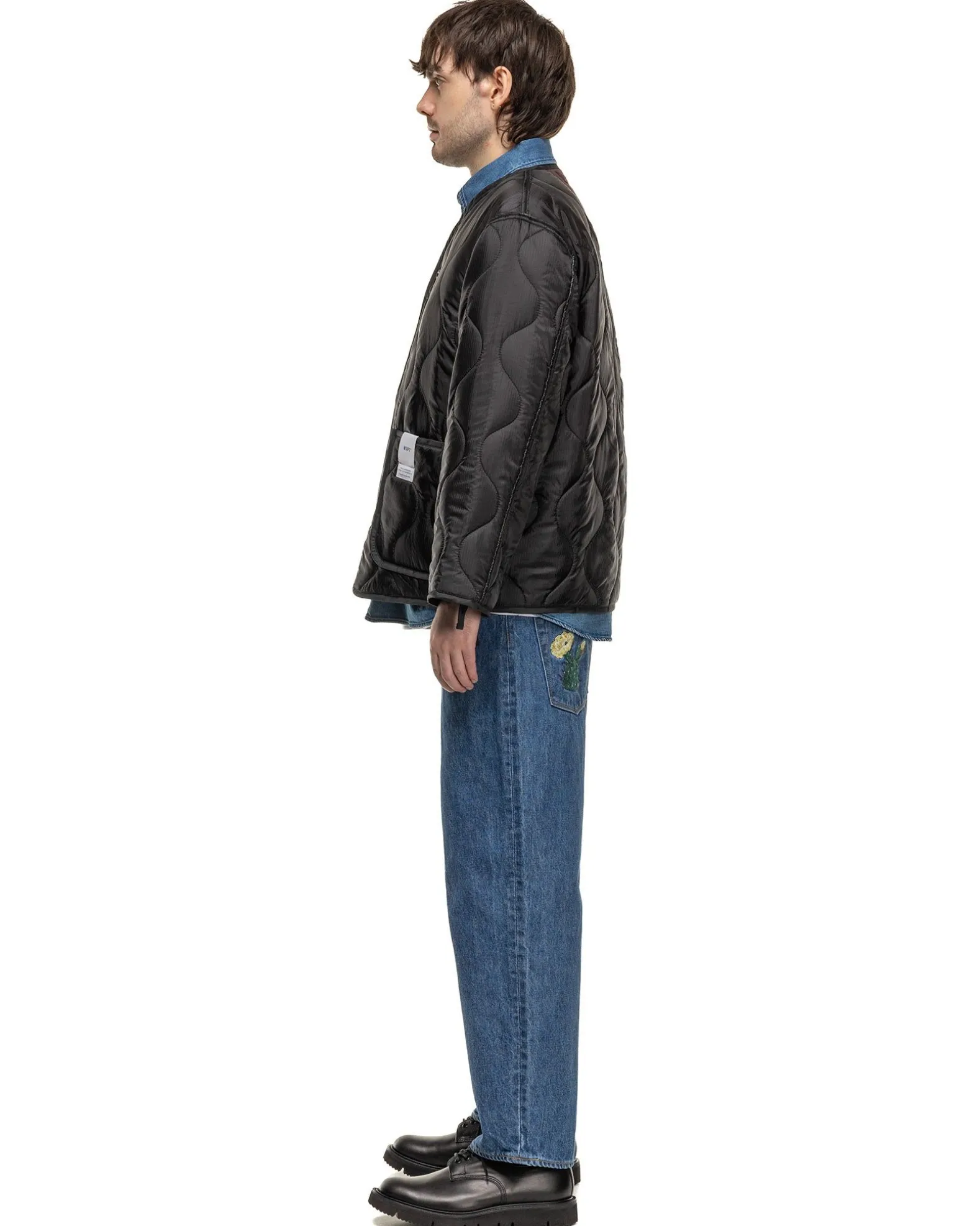 Blues Straight/Trousers/Cotton. Denim. Cacto Indigo
