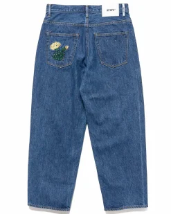 Blues Straight/Trousers/Cotton. Denim. Cacto Indigo