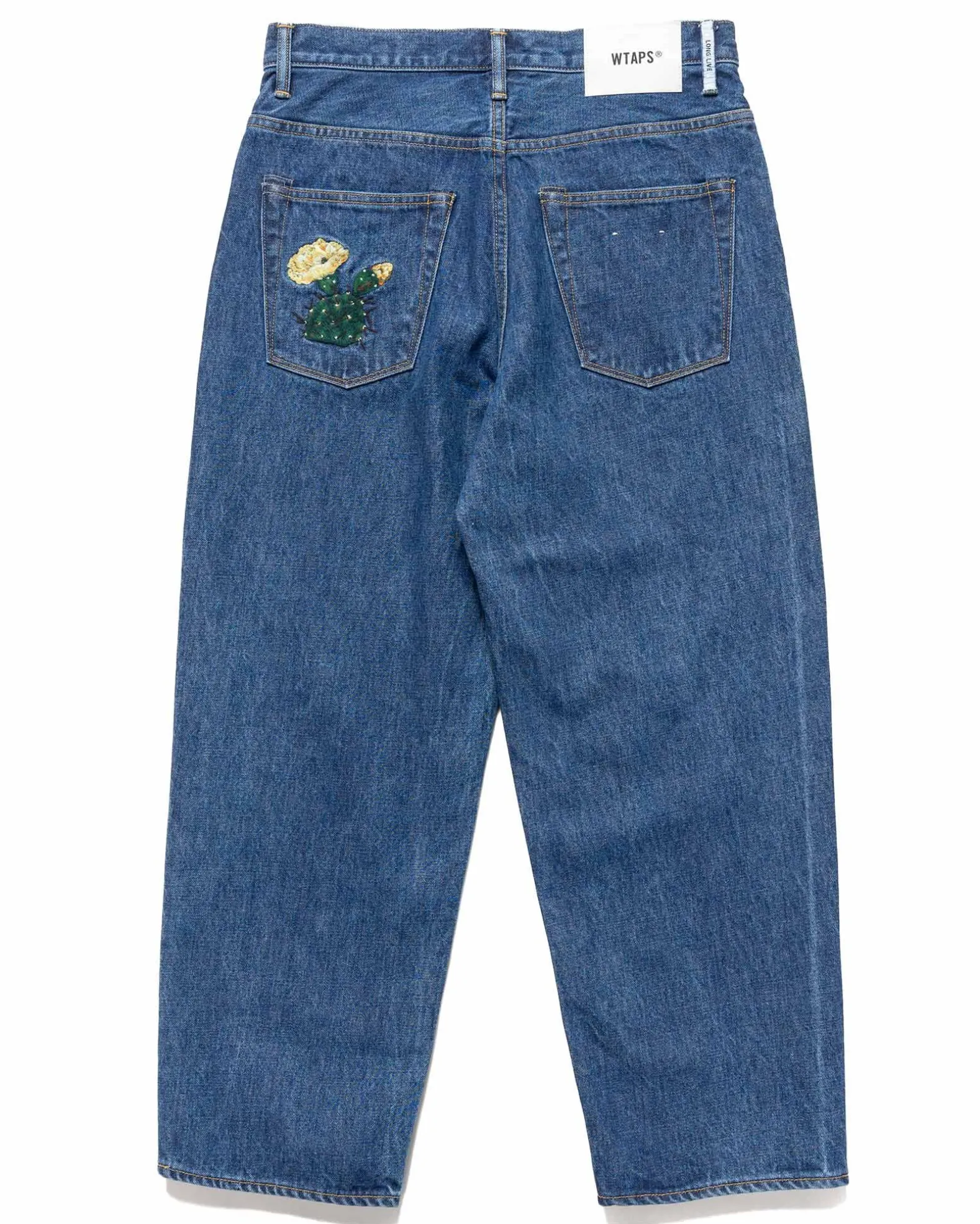 Blues Straight/Trousers/Cotton. Denim. Cacto Indigo