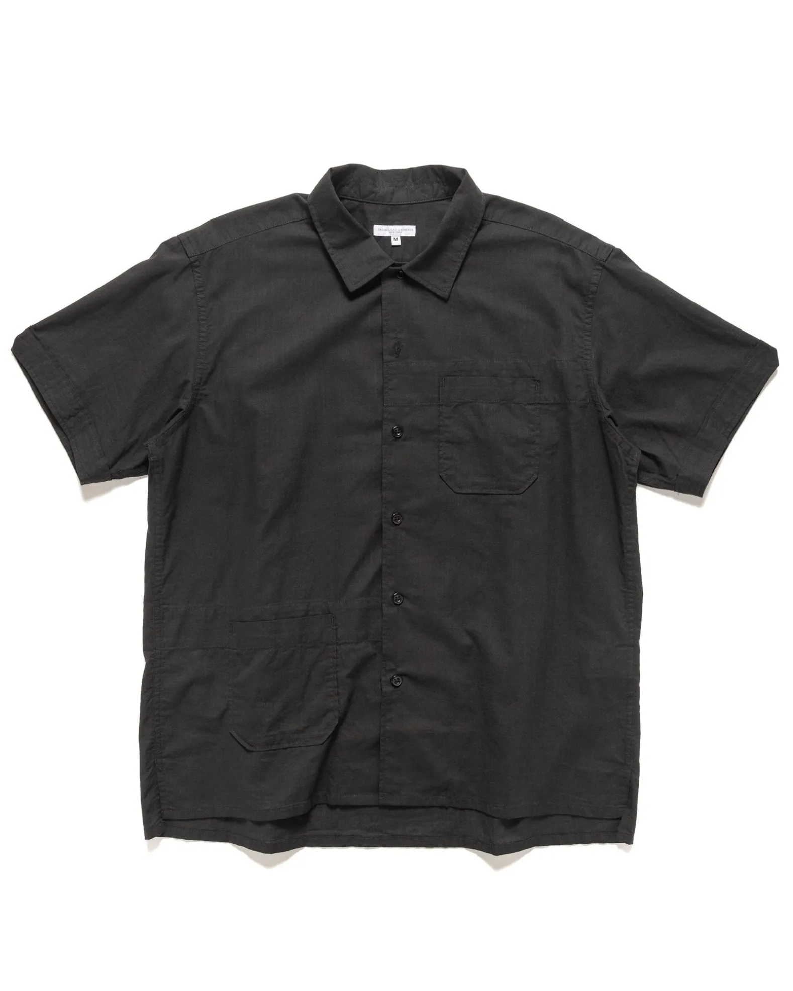 Camp Shirt Cotton Handkerchief Black