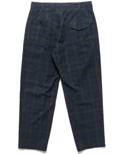 Carlyle Pant Cotton Linen Blackwatch