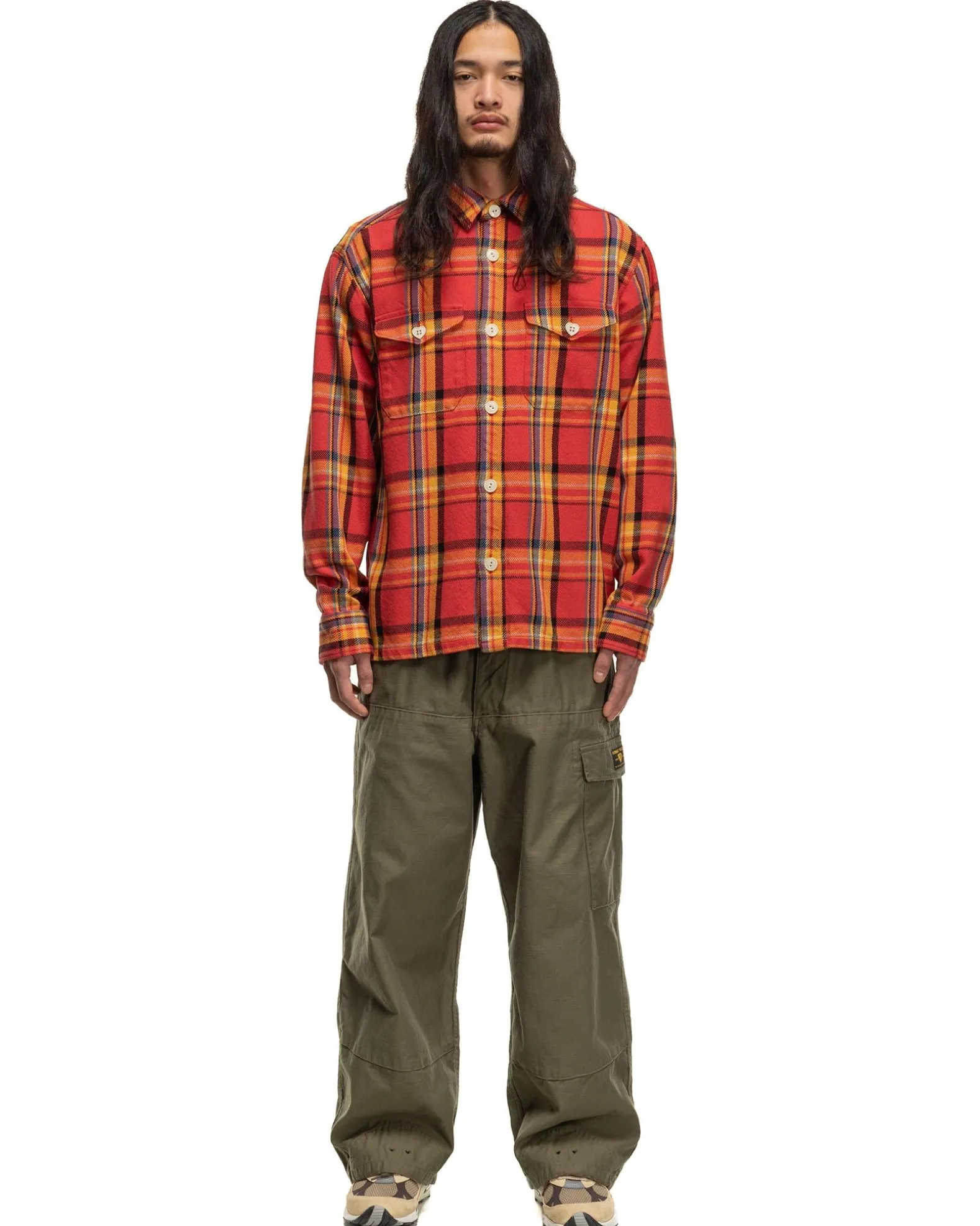 Check Shirt Orange