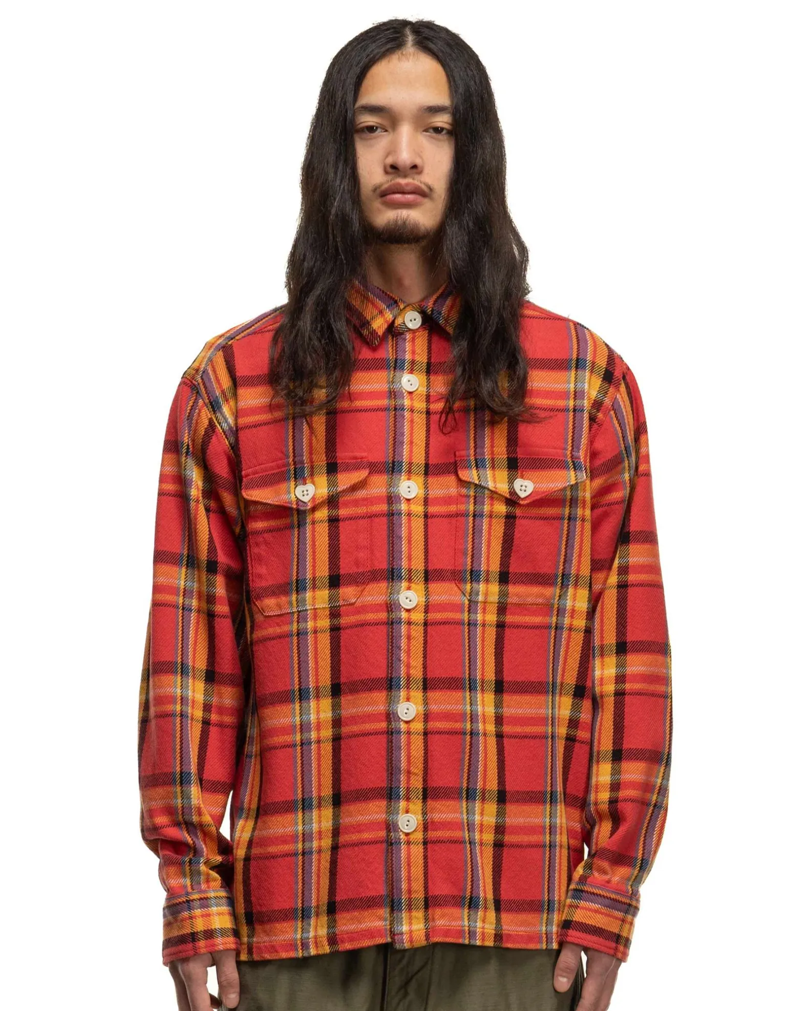 Check Shirt Orange