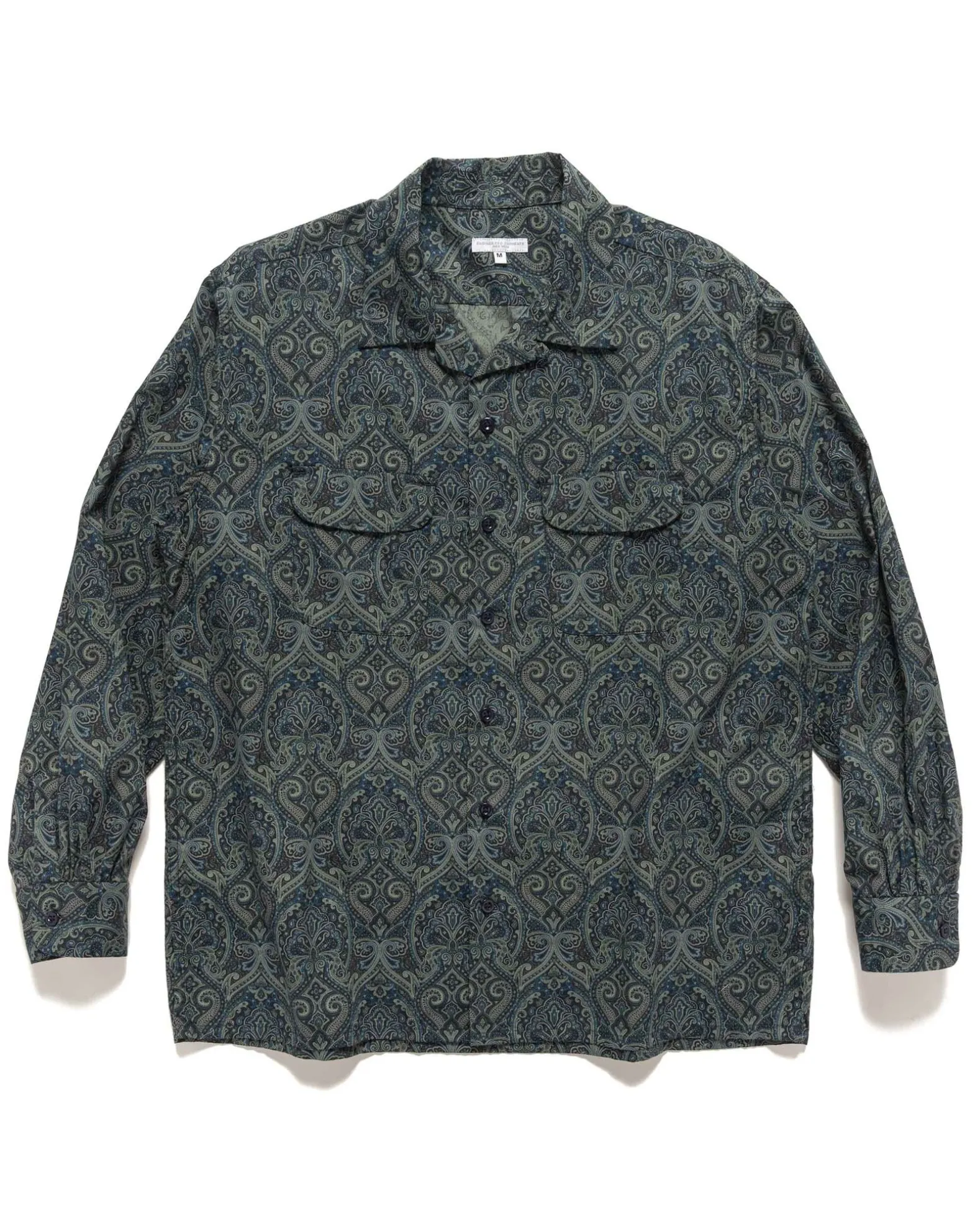 Classic Shirt Cotton Paisley Print Navy
