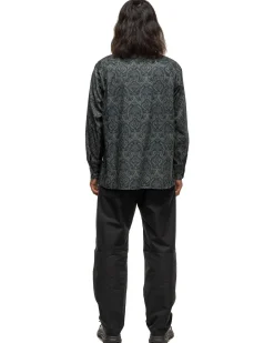 Classic Shirt Cotton Paisley Print Navy