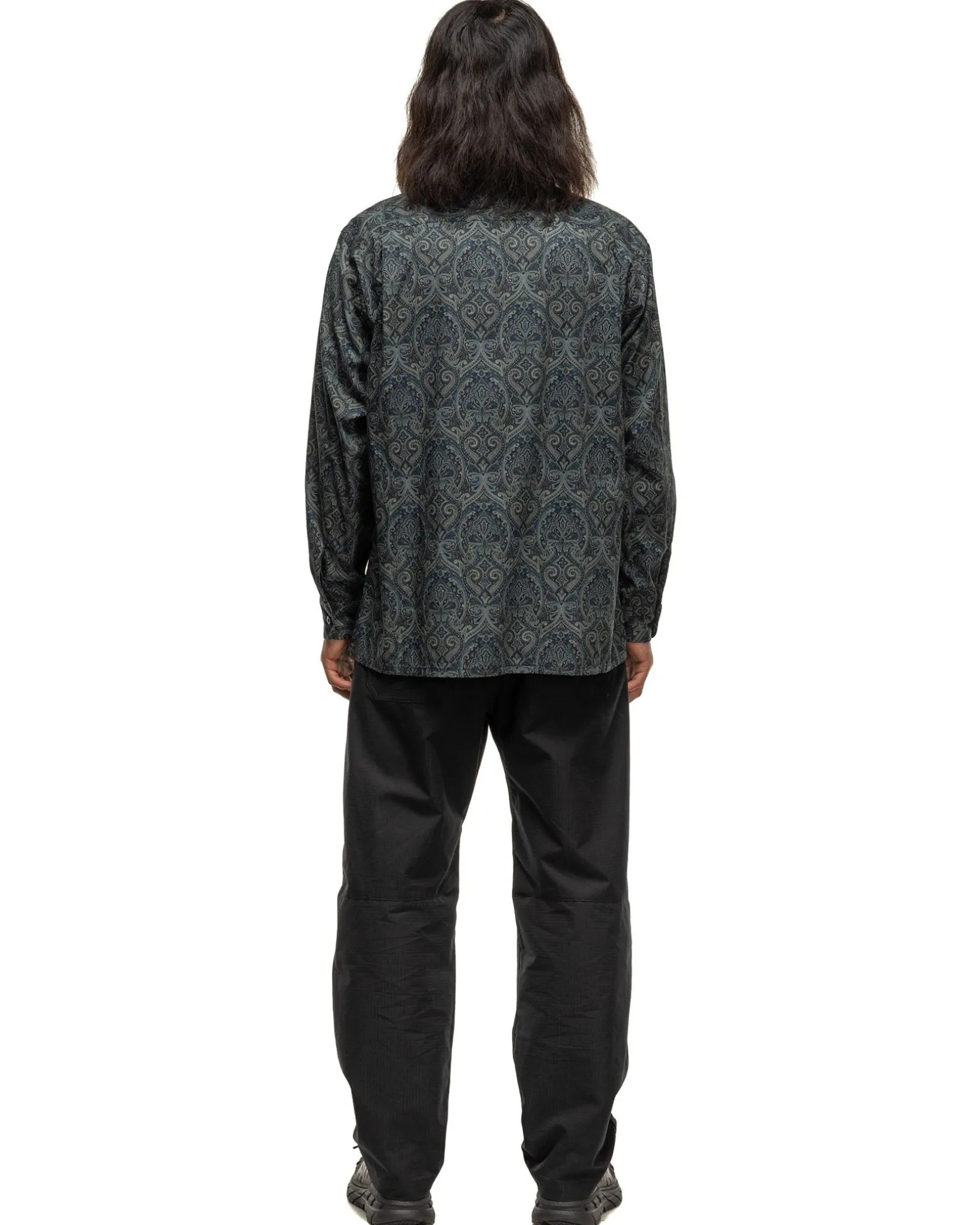 Classic Shirt Cotton Paisley Print Navy