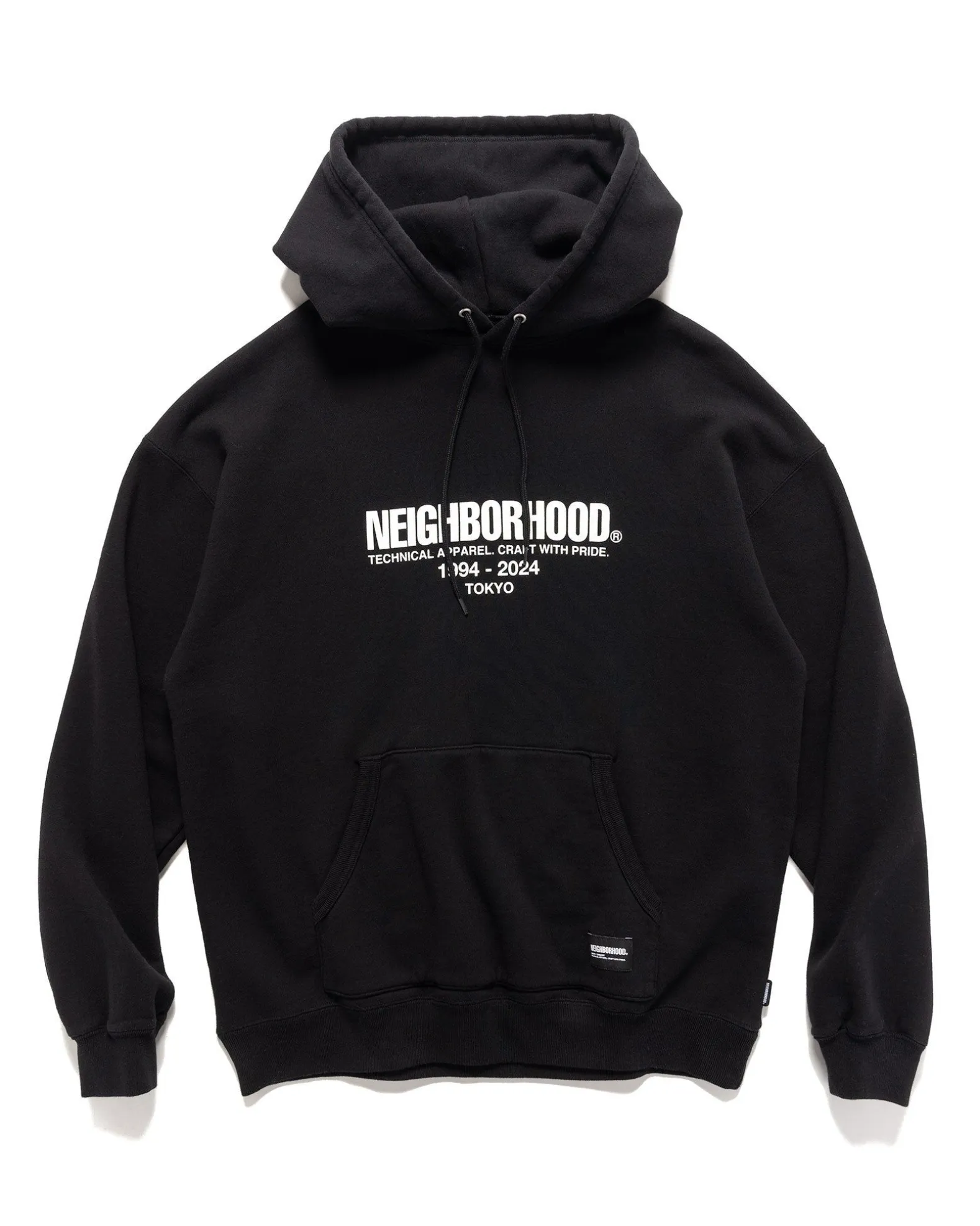 Classic Sweat Parka Ls Black