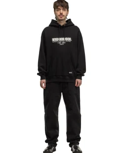 Classic Sweat Parka Ls Black