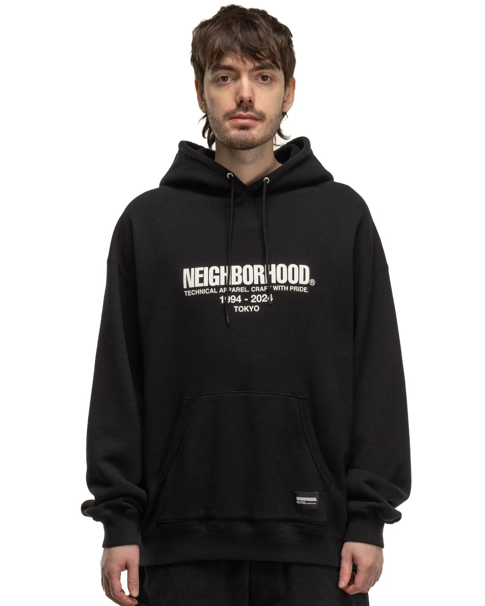 Classic Sweat Parka Ls Black