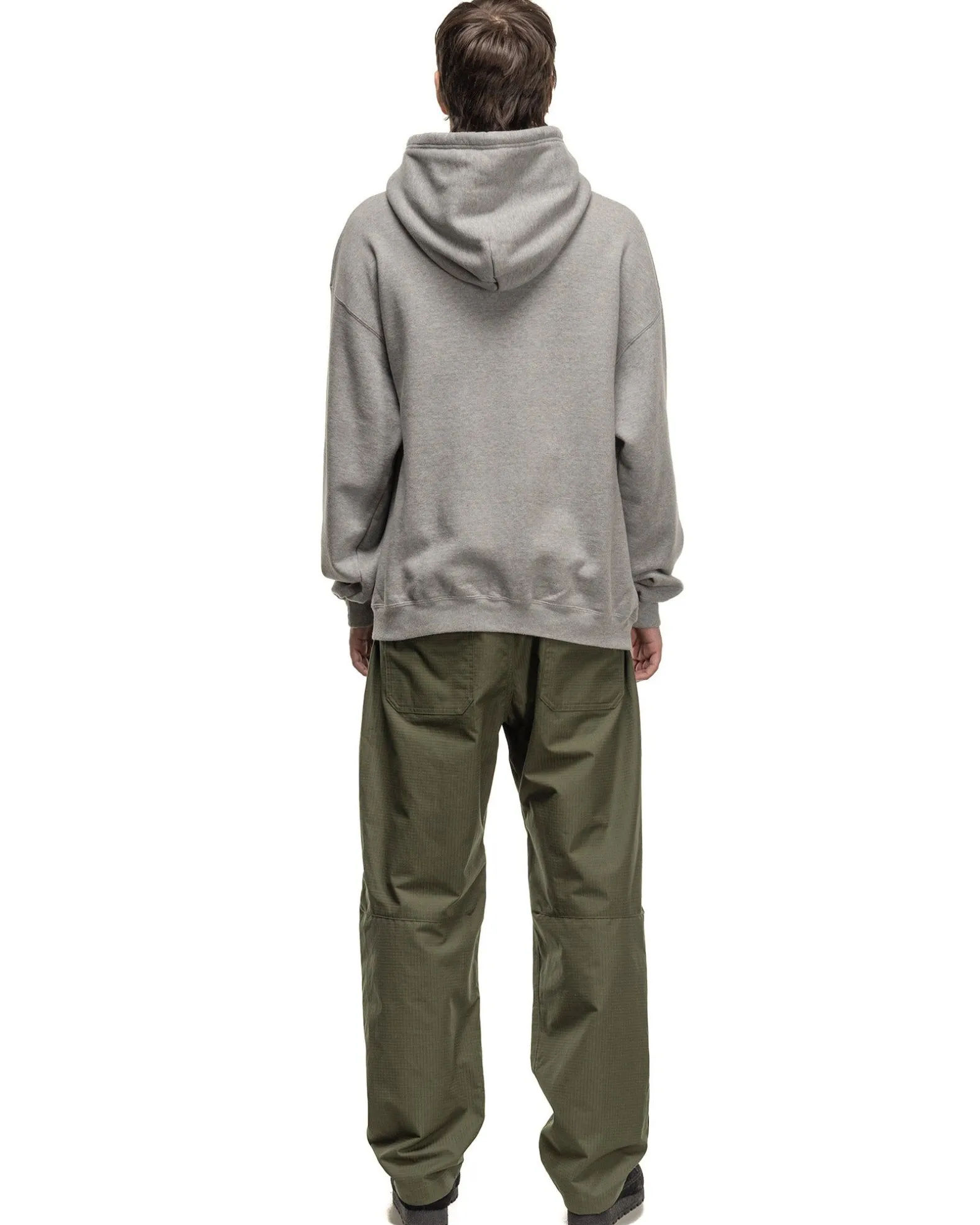 Classic Sweat Parka Ls Grey