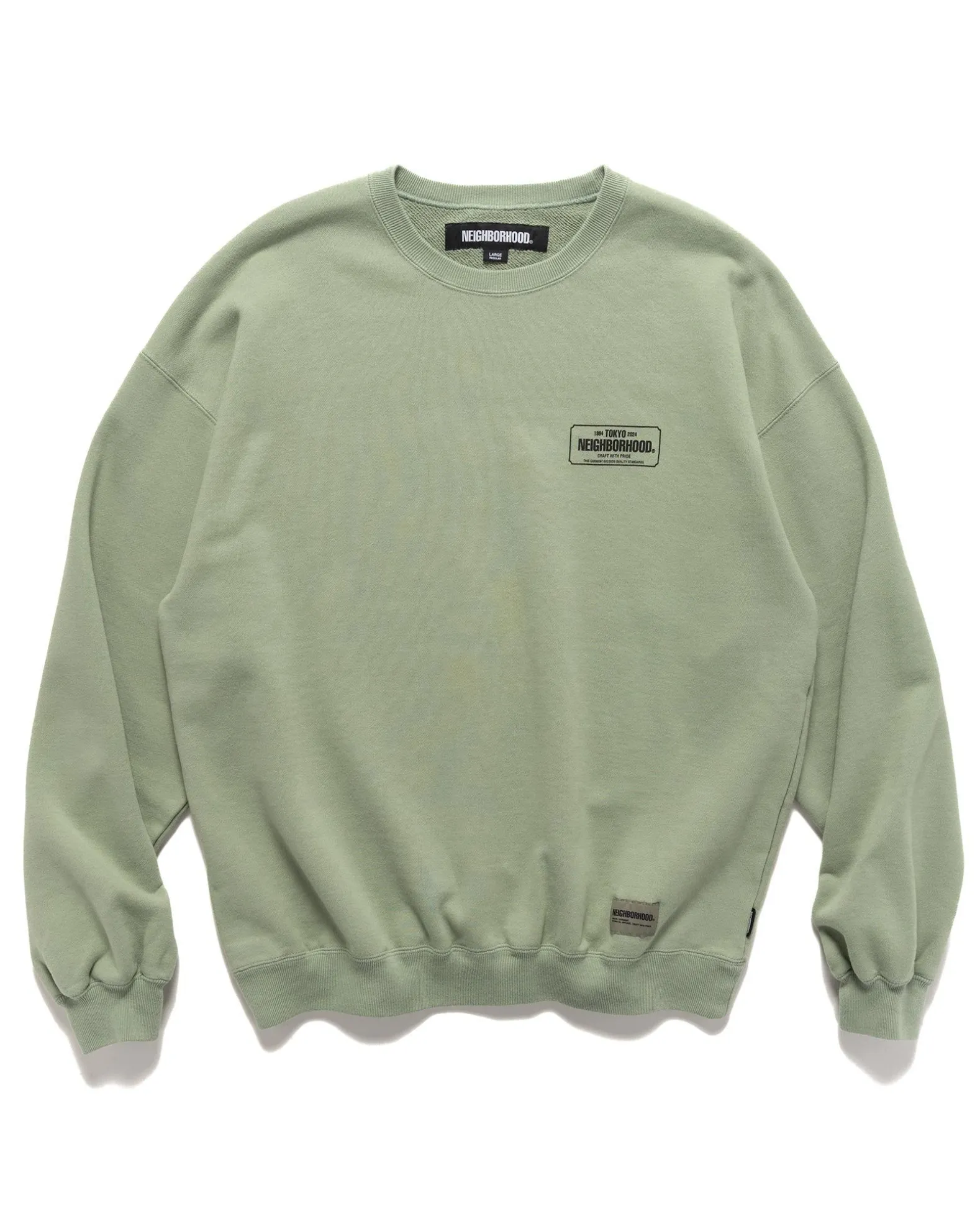 Classic Sweat Shirt Ls Sage Green