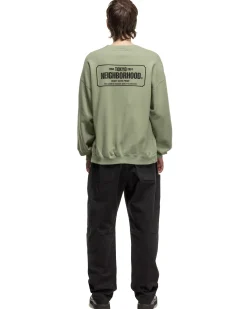 Classic Sweat Shirt Ls Sage Green