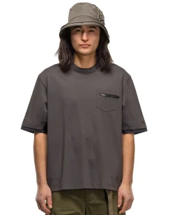 Cotton Jersey T-Shirt C/Grey X Navy