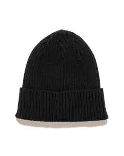 Cotton Rib Beanie Black