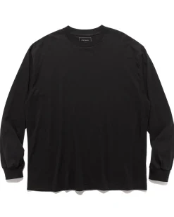 Cotton Silk L/S Baggy Tee Black