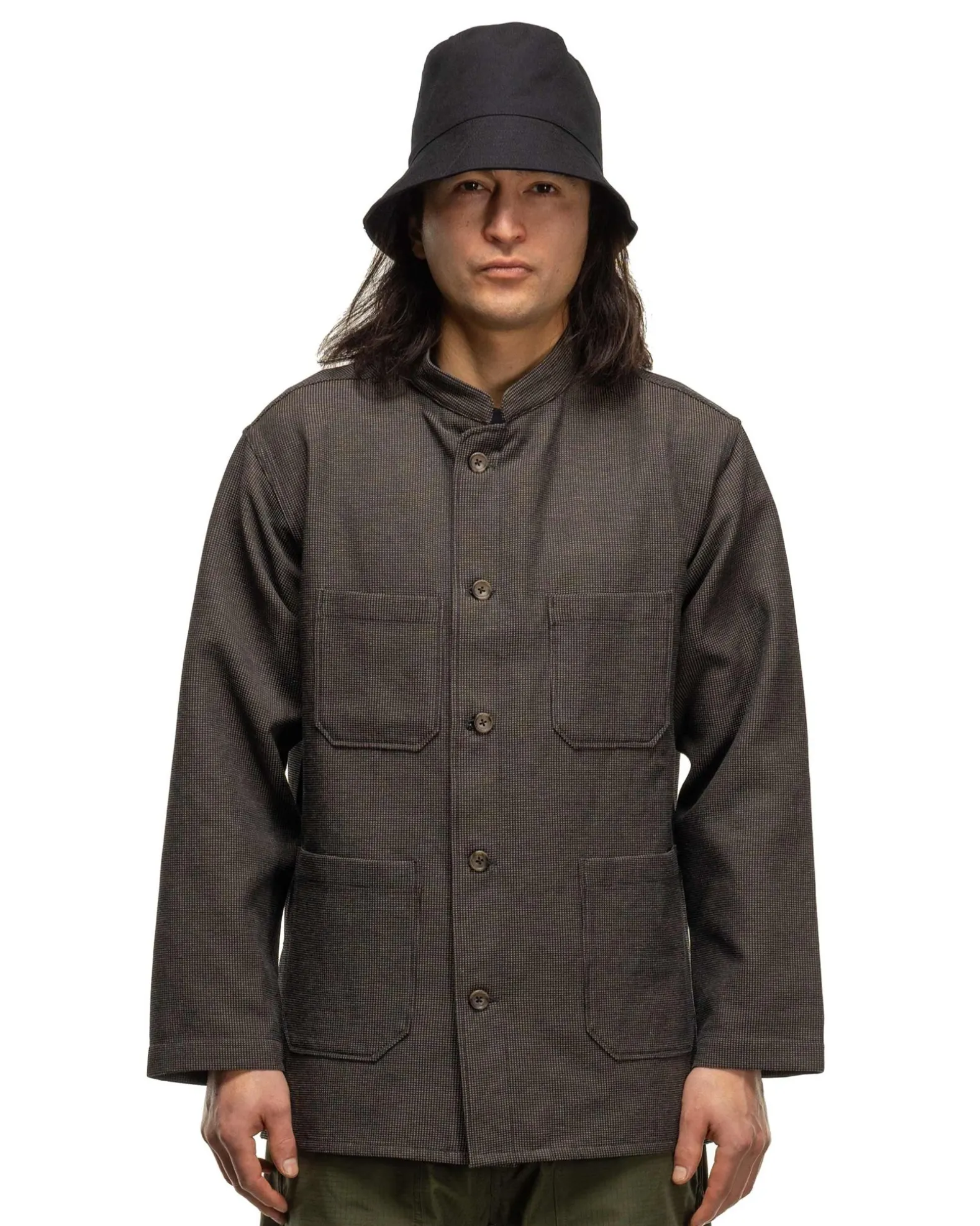 Dayton Shirt Cp Waffle Dark Brown