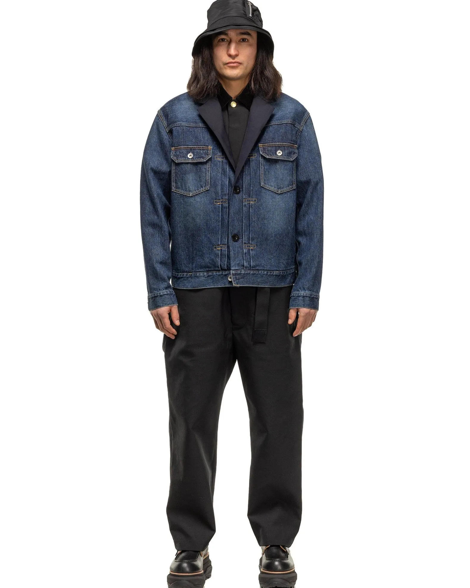 Denim Blouson Blue