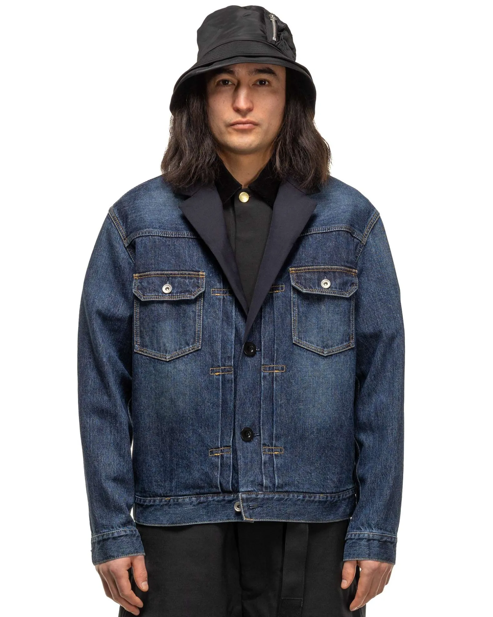 Denim Blouson Blue