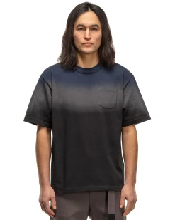 Dip Dye T-Shirt Navy X Grey
