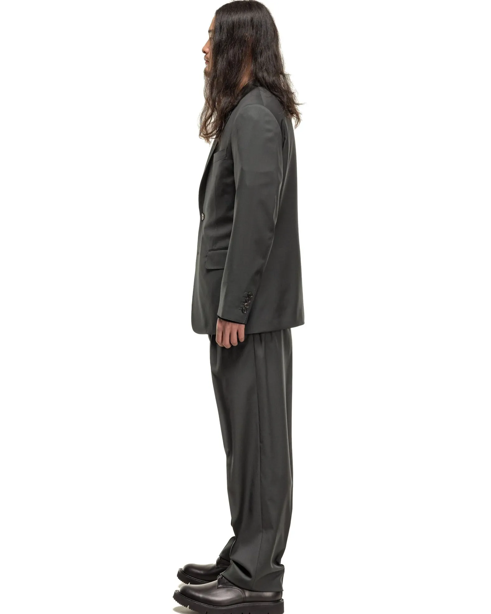 Double Pleated Trousers D-Khaki