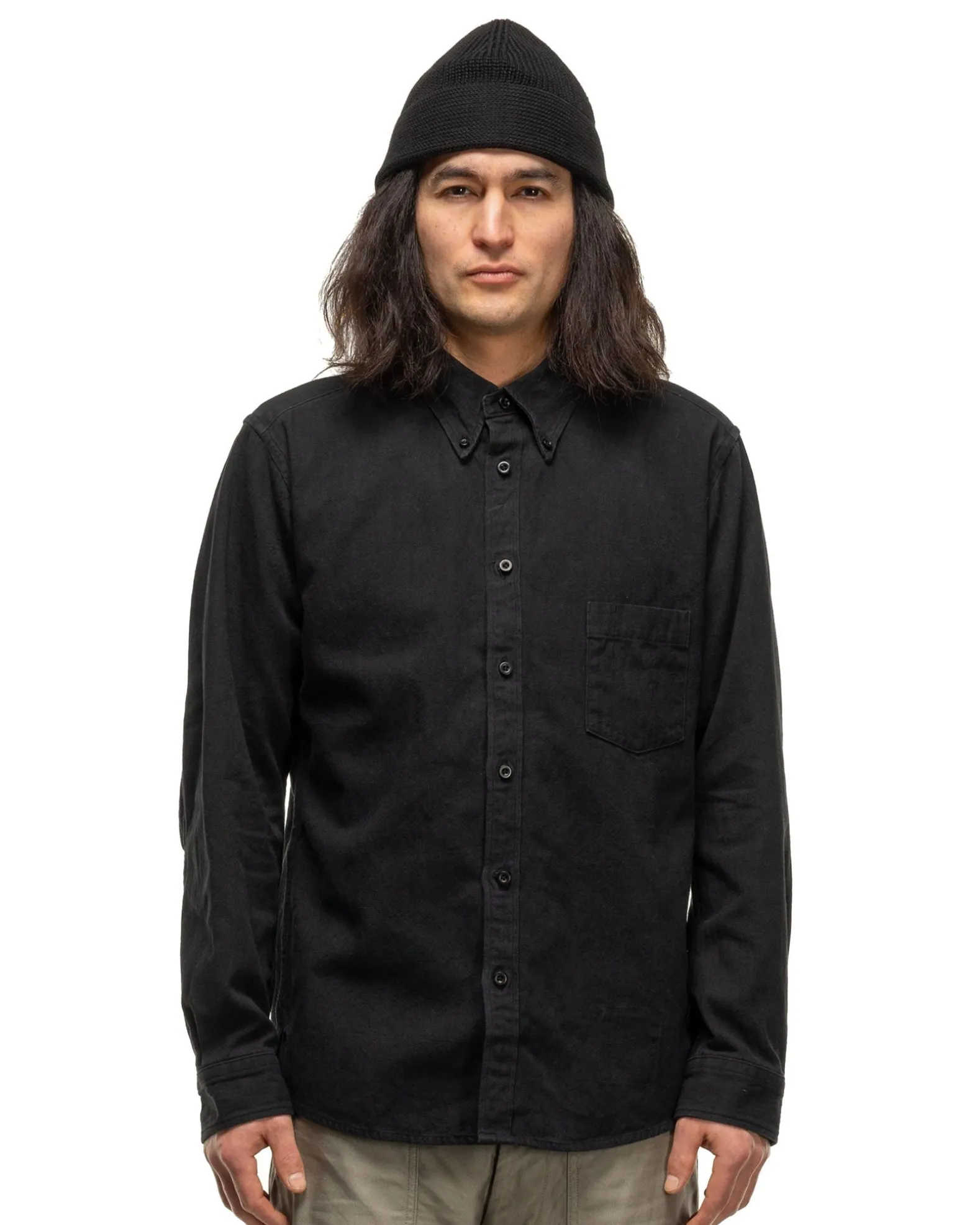 Dweller L/S B.D. Shirt C/L Oxford Black