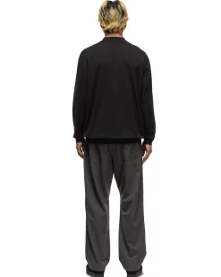 Dweller L/S Polo Sweater C/P Yarn Black