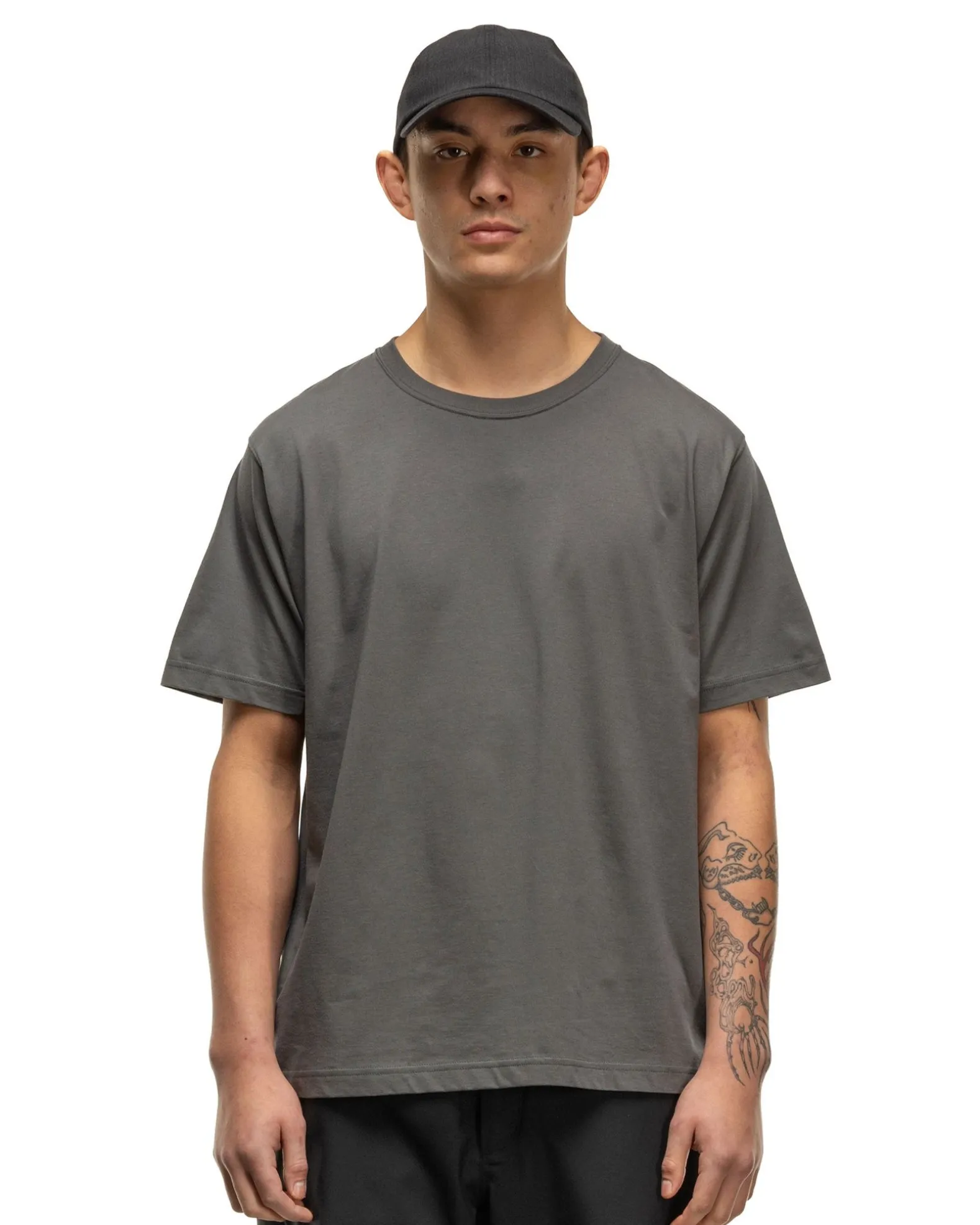 Excel Relaxed Fit T-Shirt S/S-Siro Cotton Jersey Charcoal