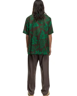 Floral Print Shirt Green