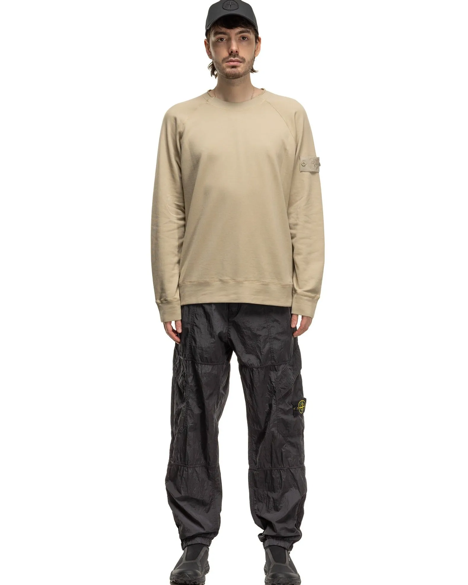 Ghost Piece Crewneck Sweatshirt Beige