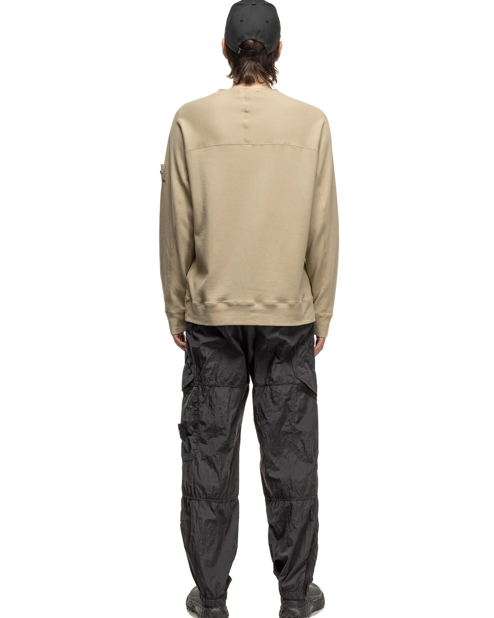 Ghost Piece Crewneck Sweatshirt Beige