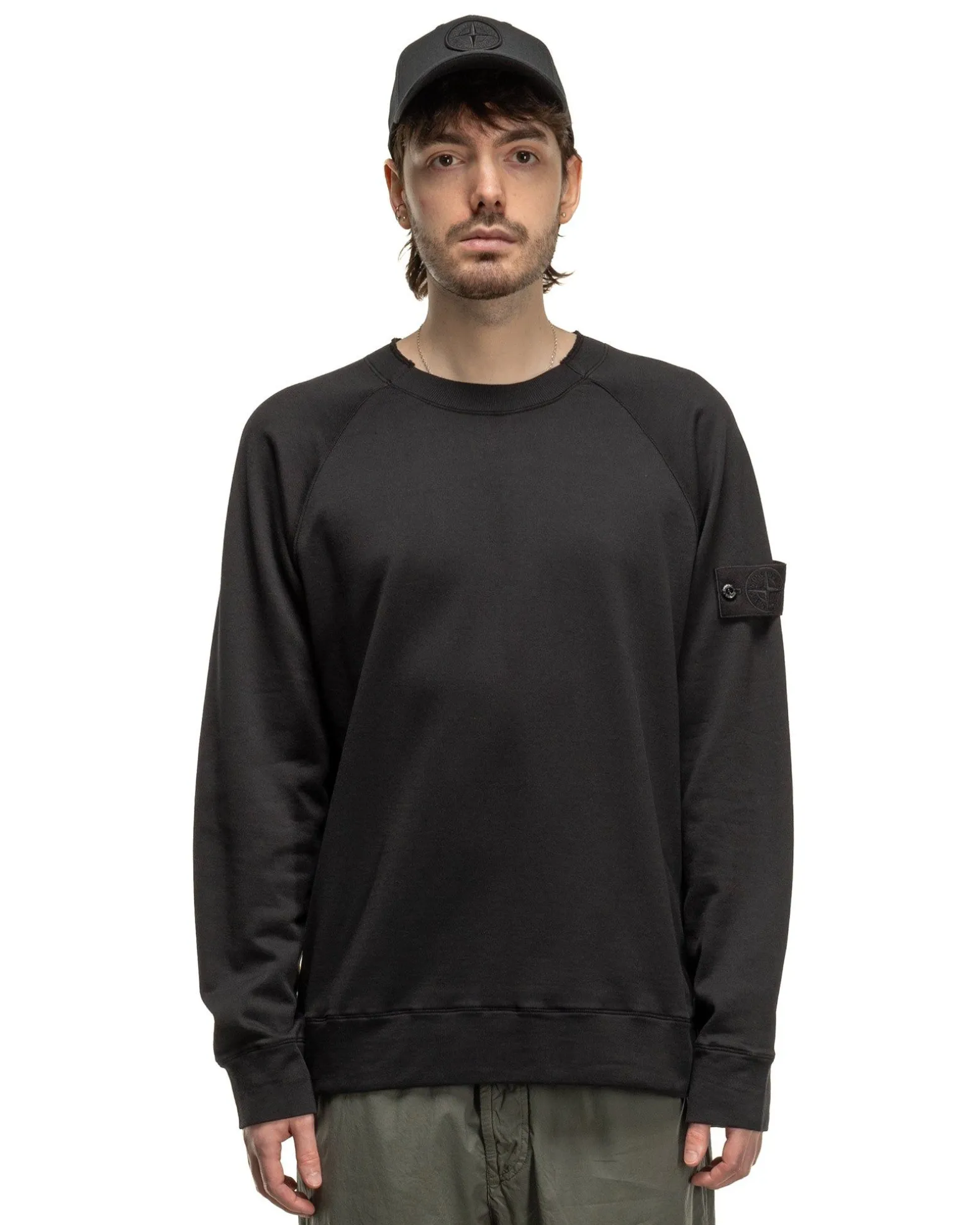 Ghost Piece Crewneck Sweatshirt Black