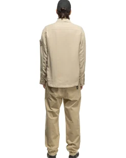 Ghost Piece Cupro Raso Comfort Fit Overshirt Beige