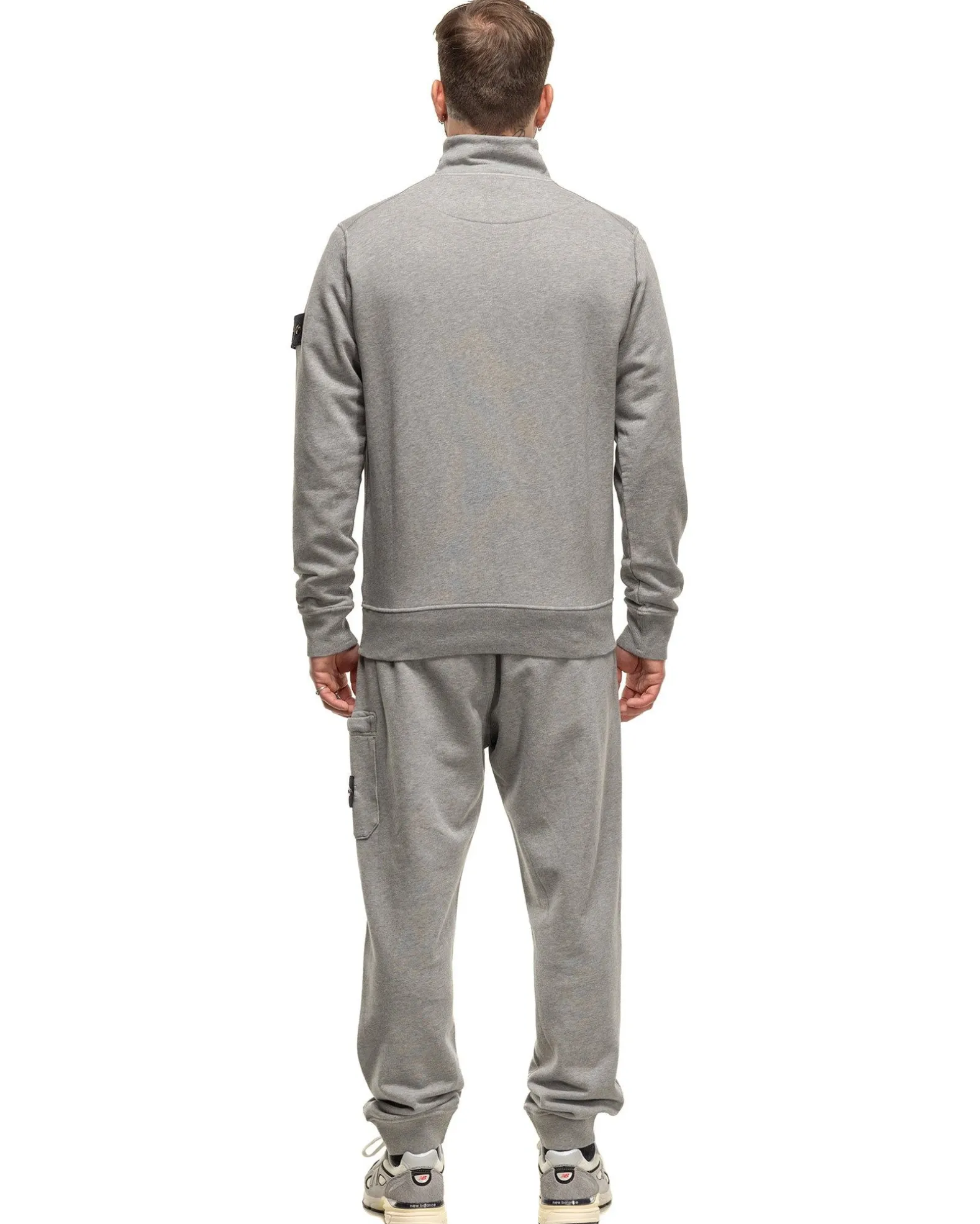 Half-Zipper Sweatshirt Melange Grey