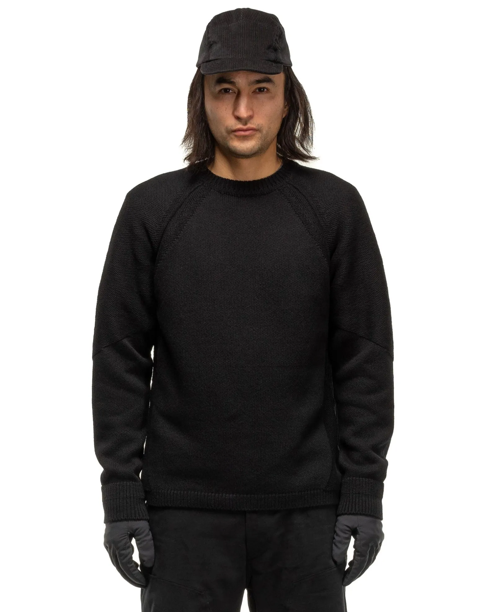 Harbour Sweater-Cotton Cashmere Knit Black