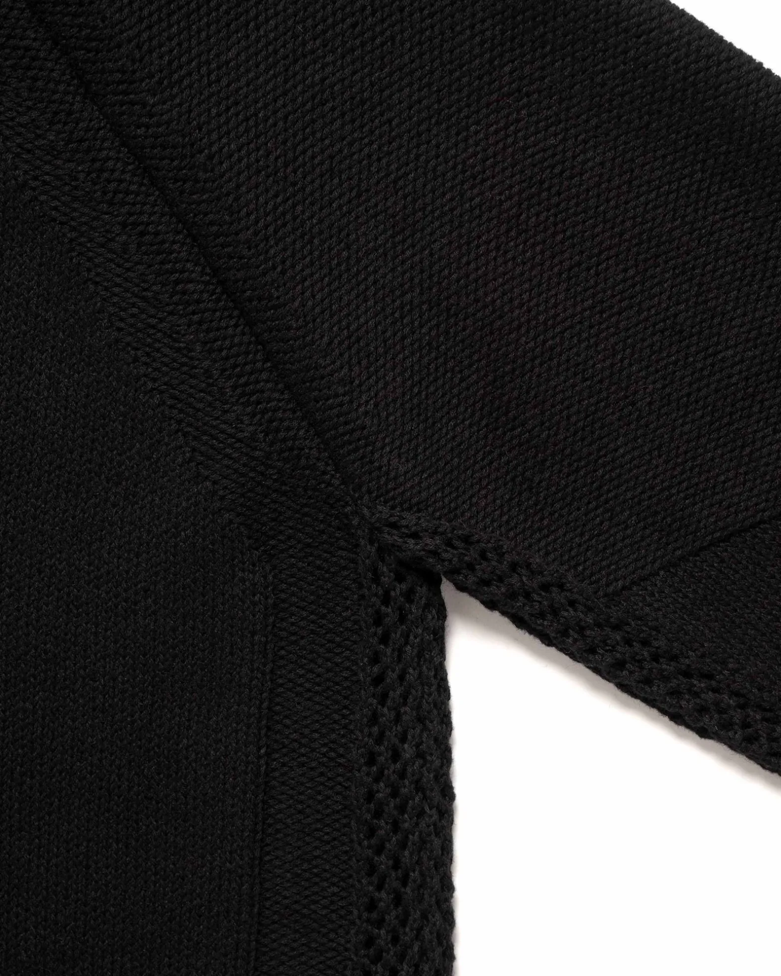 Harbour Sweater-Cotton Cashmere Knit Black