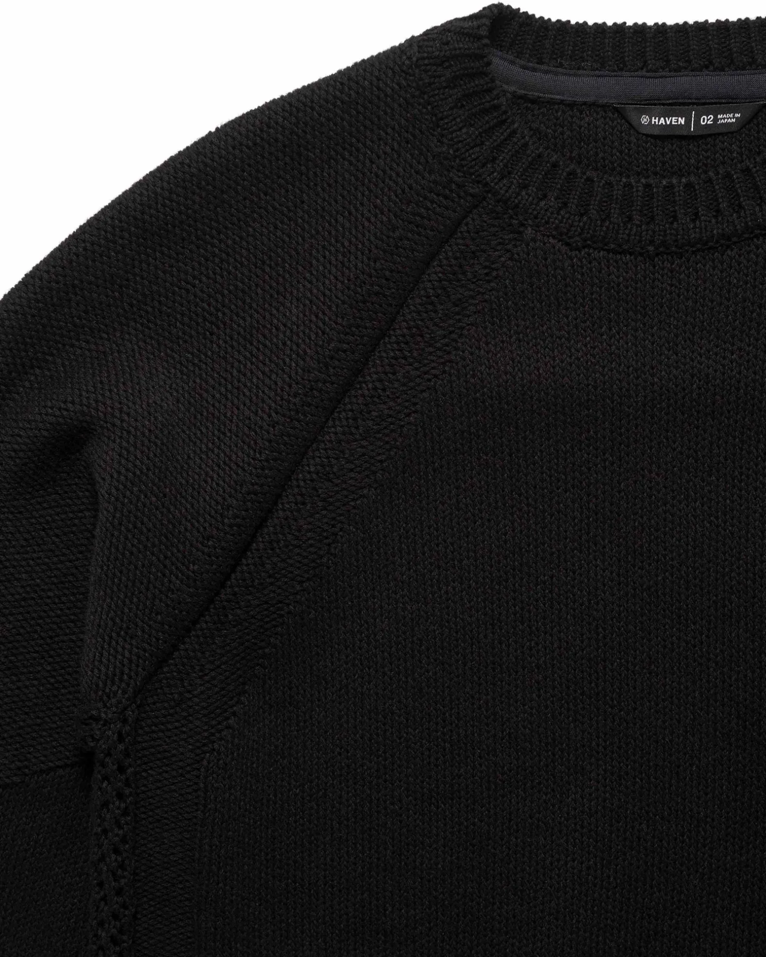 Harbour Sweater-Cotton Cashmere Knit Black