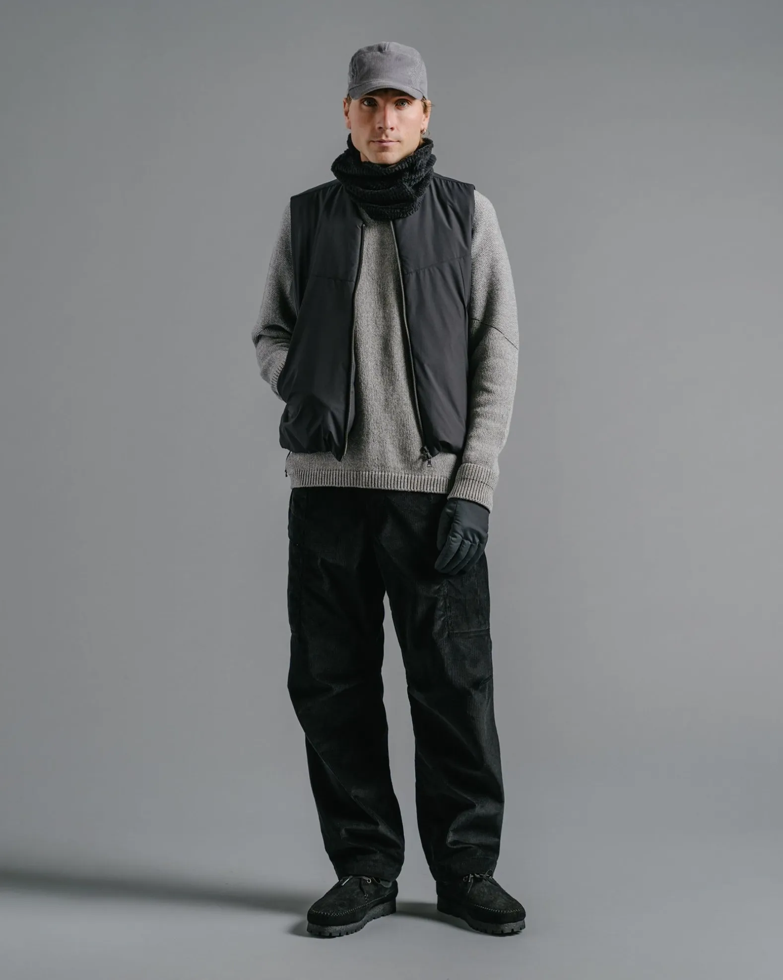 Harbour Sweater-Cotton Cashmere Knit Heather Grey