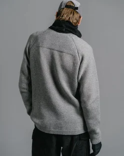 Harbour Sweater-Cotton Cashmere Knit Heather Grey
