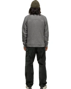 Harbour Sweater-Cotton Cashmere Knit Heather Grey