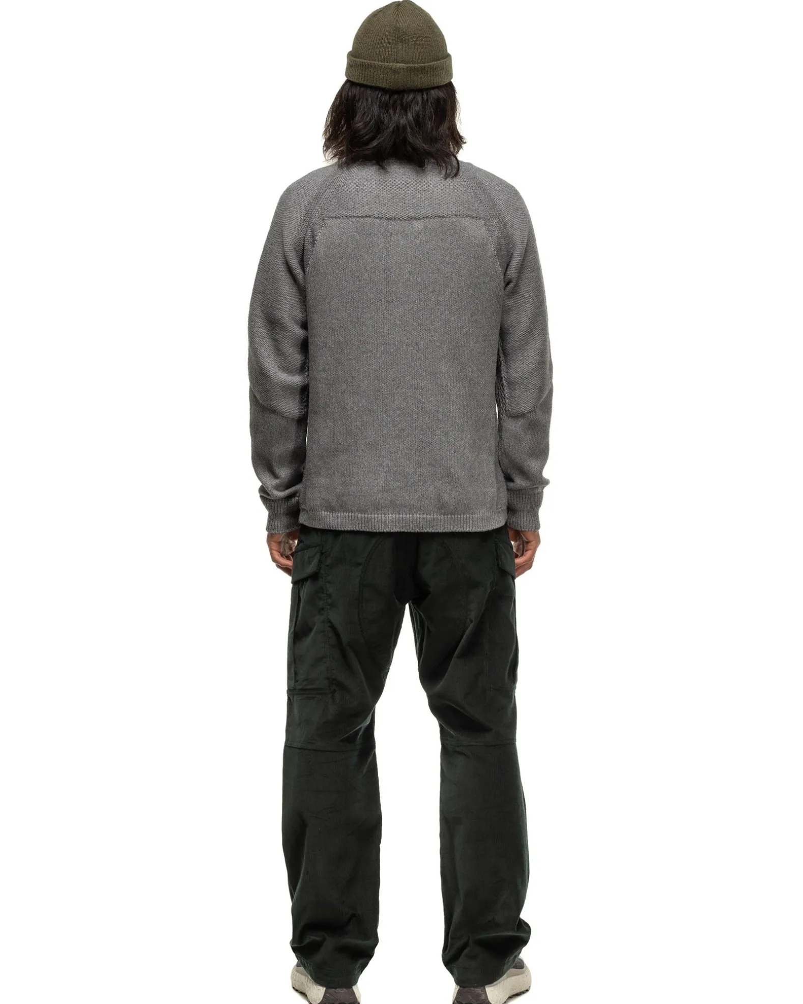 Harbour Sweater-Cotton Cashmere Knit Heather Grey