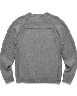 Harbour Sweater-Cotton Cashmere Knit Heather Grey