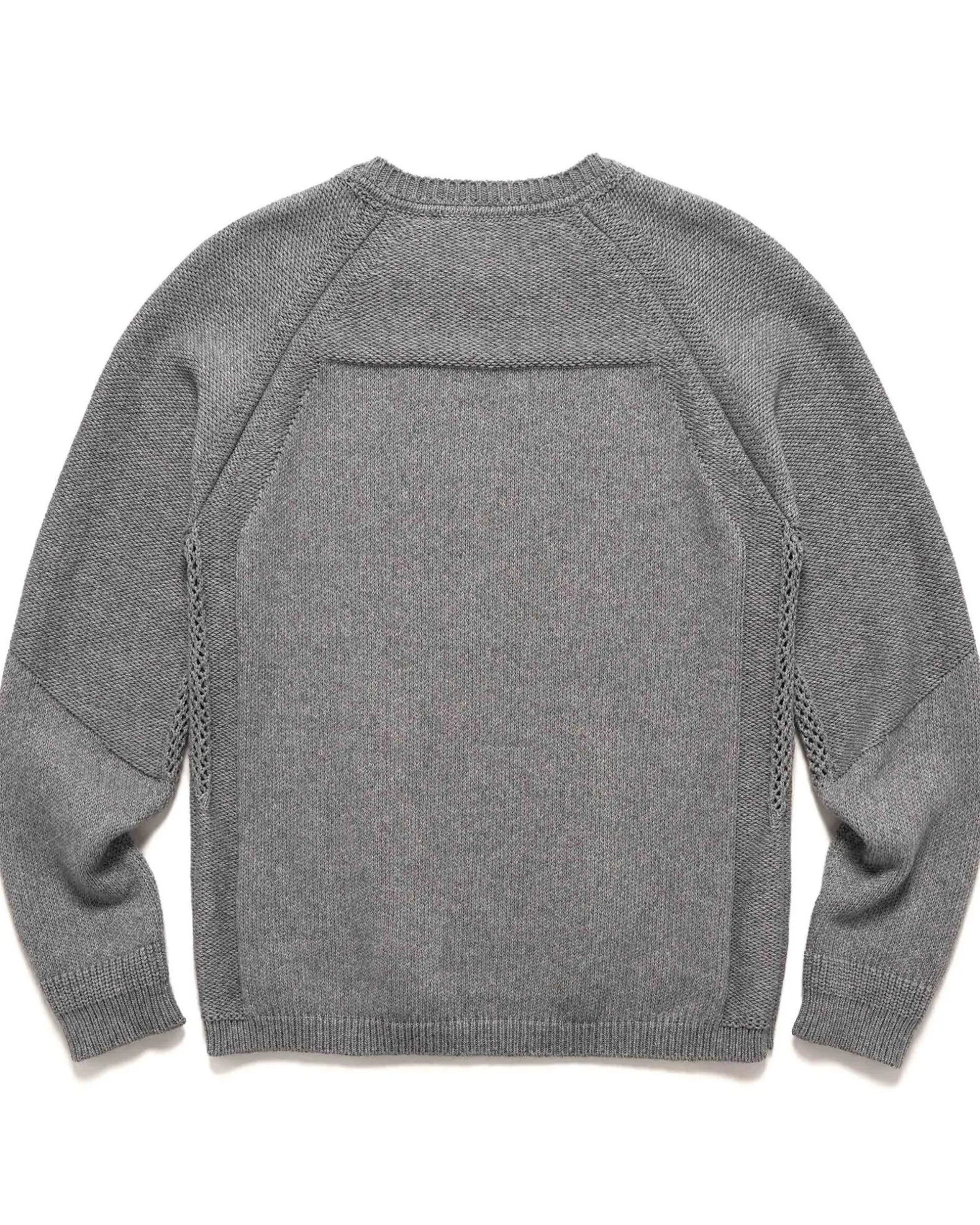 Harbour Sweater-Cotton Cashmere Knit Heather Grey