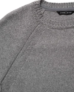 Harbour Sweater-Cotton Cashmere Knit Heather Grey
