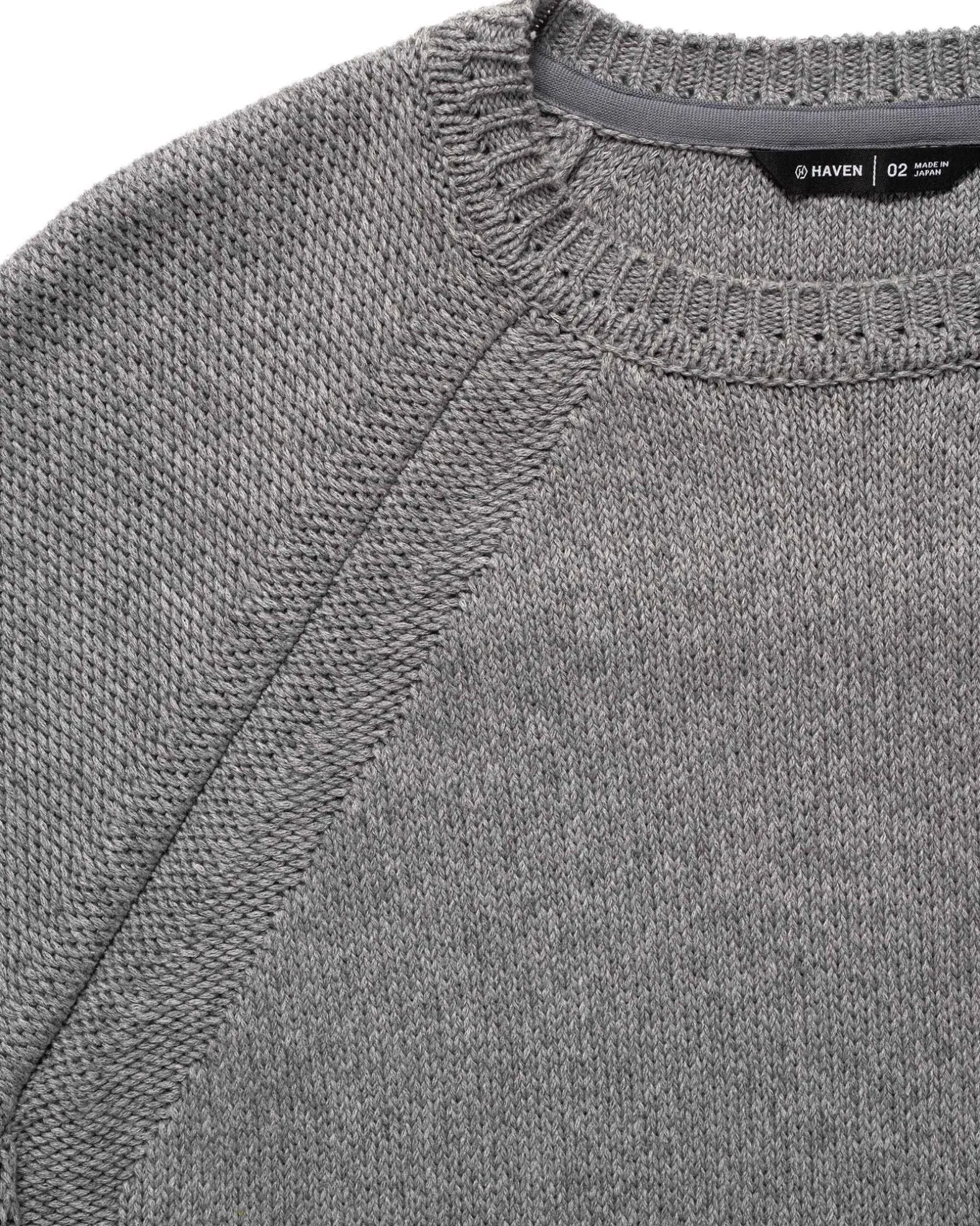 Harbour Sweater-Cotton Cashmere Knit Heather Grey