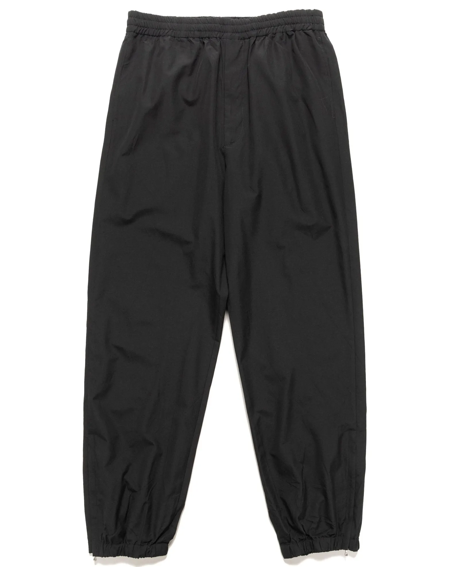 High Count Wool Poplin Pants Black