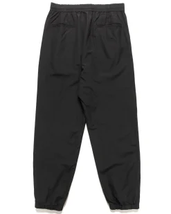 High Count Wool Poplin Pants Black